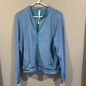 lululemon athletica Light Blue Bomber Jacket